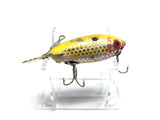 Vintage Wooden Bomber 200 in Yellow Scale Color Fishing Lure