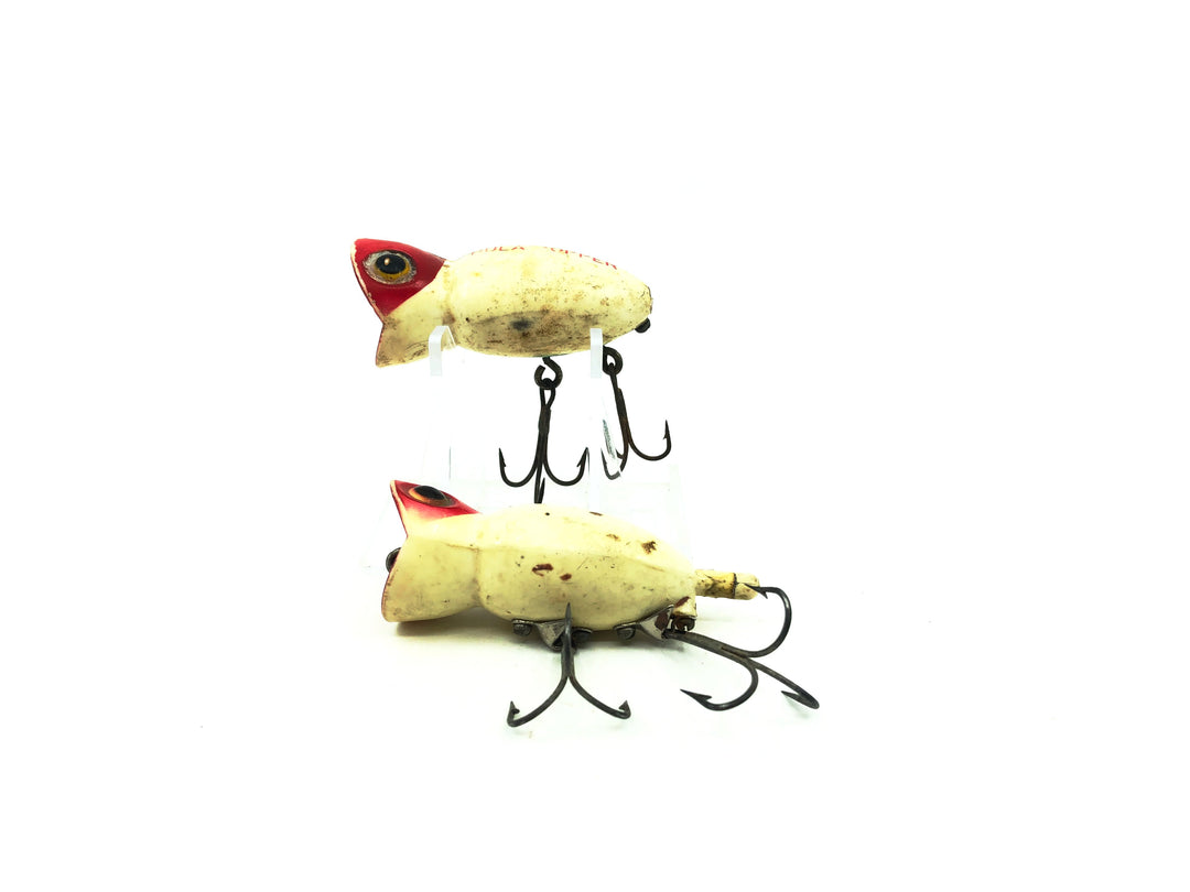 Vintage Hula Popper Combo, Red/White Color