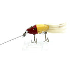 Creek Chub 5600 Dinger in Red Head/White Color 5602 - Vintage Wooden Version