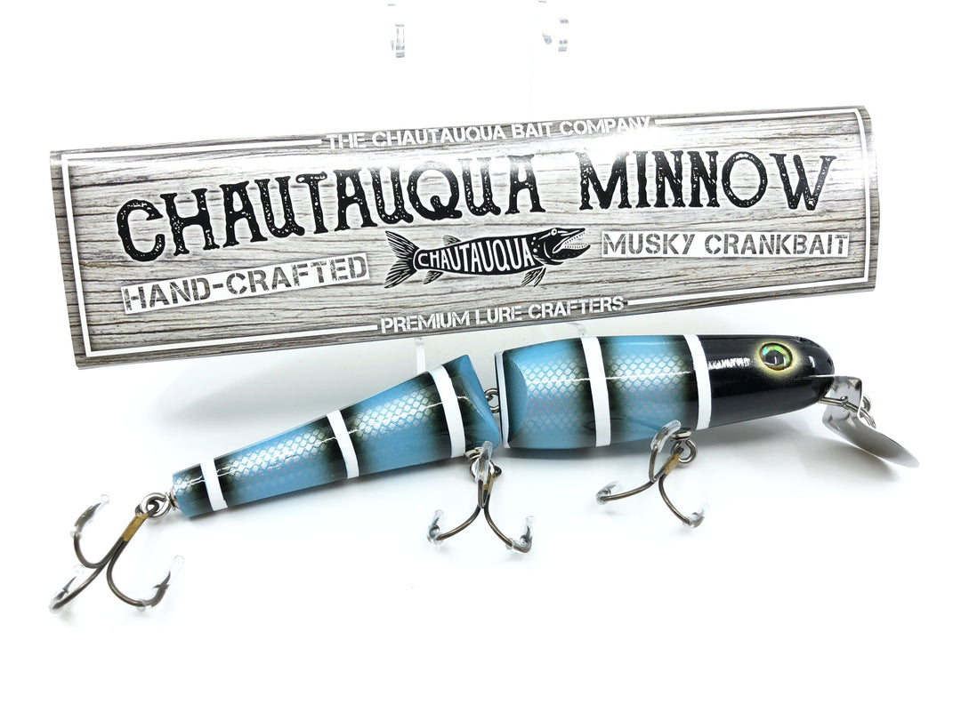 Jointed Chautauqua 8" Minnow Musky Lure Special Order Color "Blue Cobra"