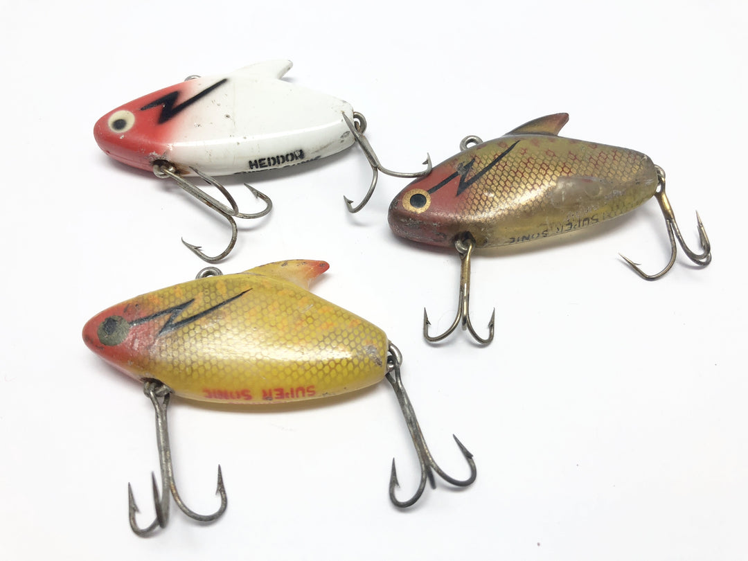Heddon Super Sonic Lot of Two Black Crappie Colors
