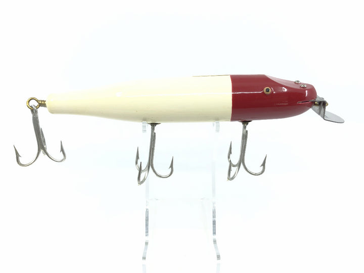 Creek Chub Giant Straight Pikie 6002 Red Head White Color New with Box