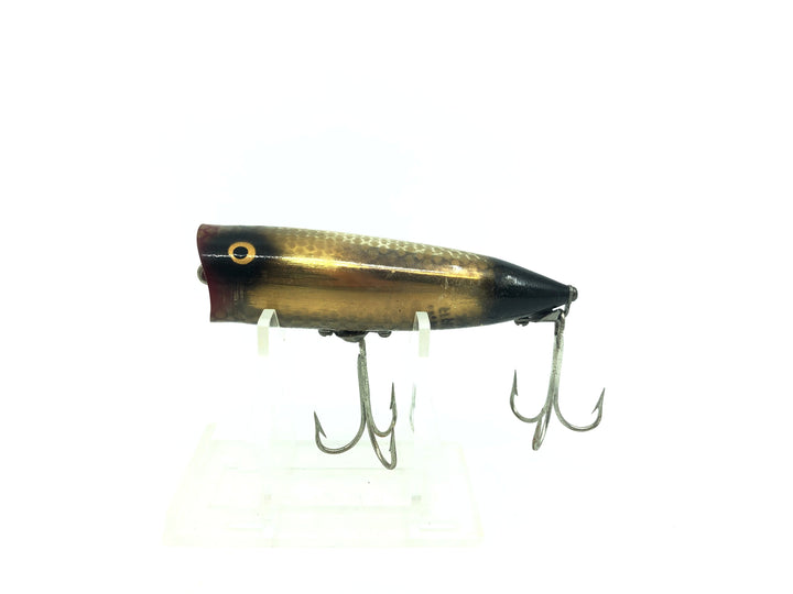 Heddon Chugger Spook 9542, FF+GB Fish Flash/Gold Reflector/Black Scale Color