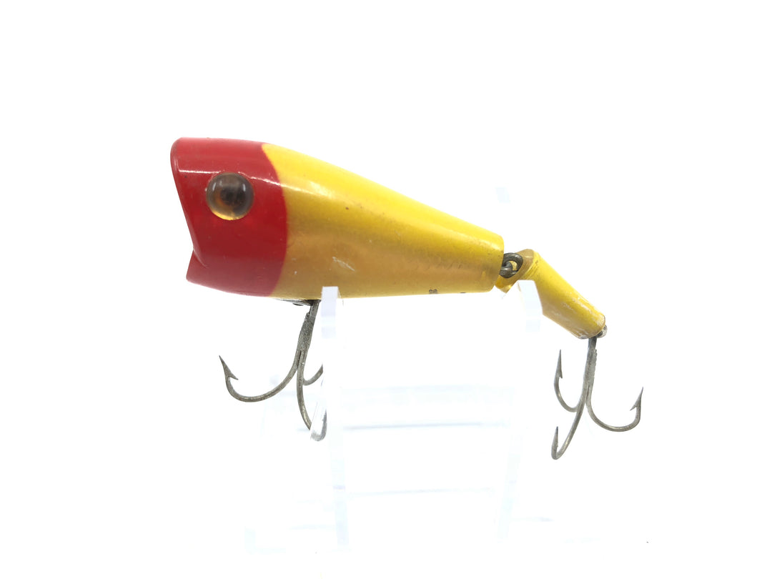 L & S 12M12 Jointed Chugger Lure Red Head and Yellow Body Color