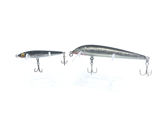 Two Black and Silver Minnow
