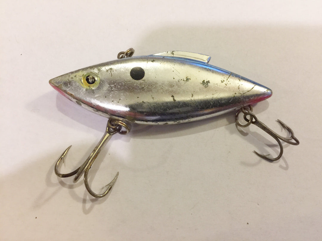 Unmarked Rat L Trap / Spot Lure in Chrome with Blue