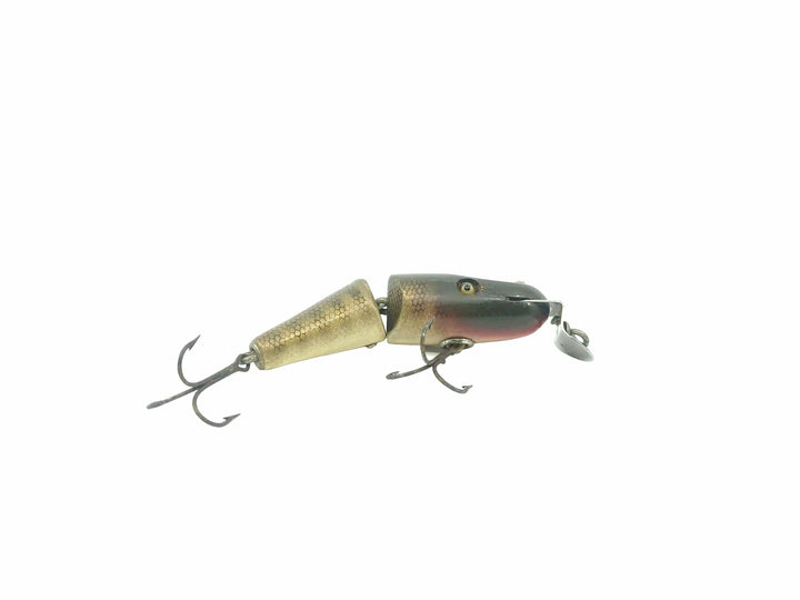 Creek Chub 2700 Baby Jointed Pikie Minnow in Pikie Color Wooden Lure Glass Eyes