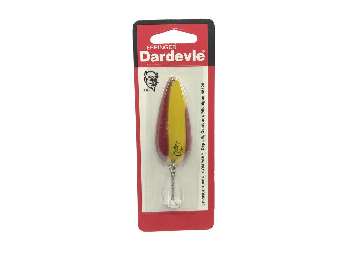 Eppinger Dardevle Imp 2/5 oz 243 Nickel Back Color 43 Red Hot Devle New on Card