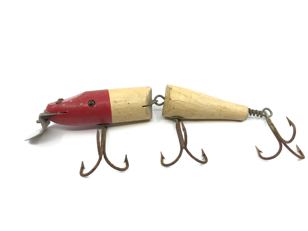 Creek Chub 6800 Jointed Striper Pikie Red Head White Body 6802 Color