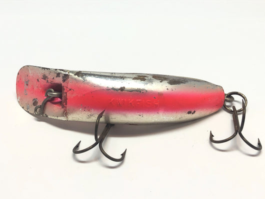 Large KwikFish Silver with Red Stripe 