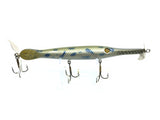 Chautauqua Glass Eye Wooden Topwater Gar with Tail Lure Spotted Gar Color