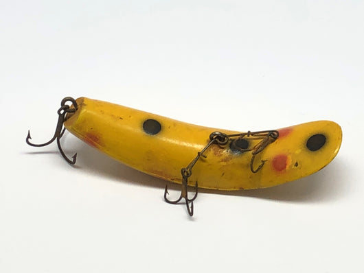 Vintage Wooden Lure - Helin Flatfish S3 - c 1933 Vintage Wooden Lure - Helin Flatfish S3 - c 1933