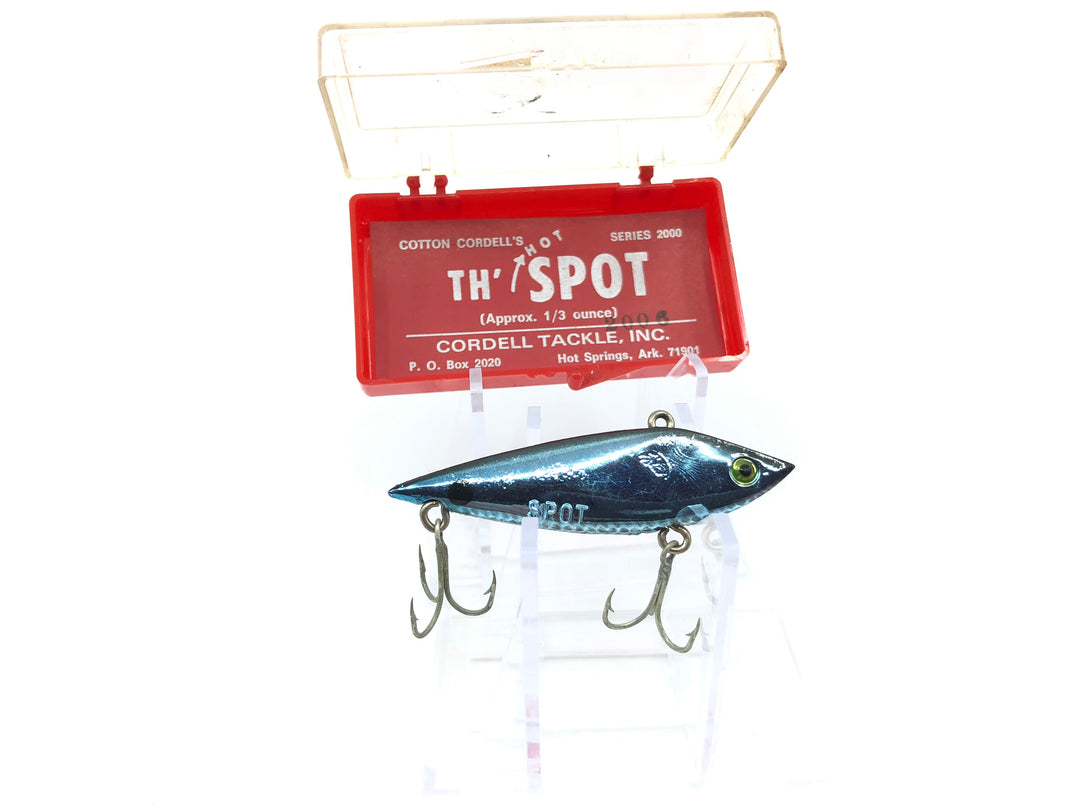 Cordell Th' Spot Lure with Box New Old Stock Metallic Blue