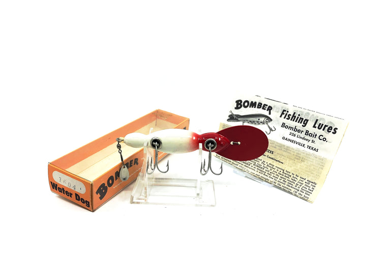 Vintage Wooden Bomber Water Dog 1604 Red/White Color with Box