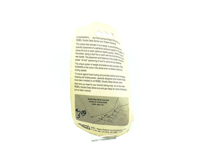 Rebel Double Deep Wee-R DD-9369 Chartreuse Shiner Color, New on Card