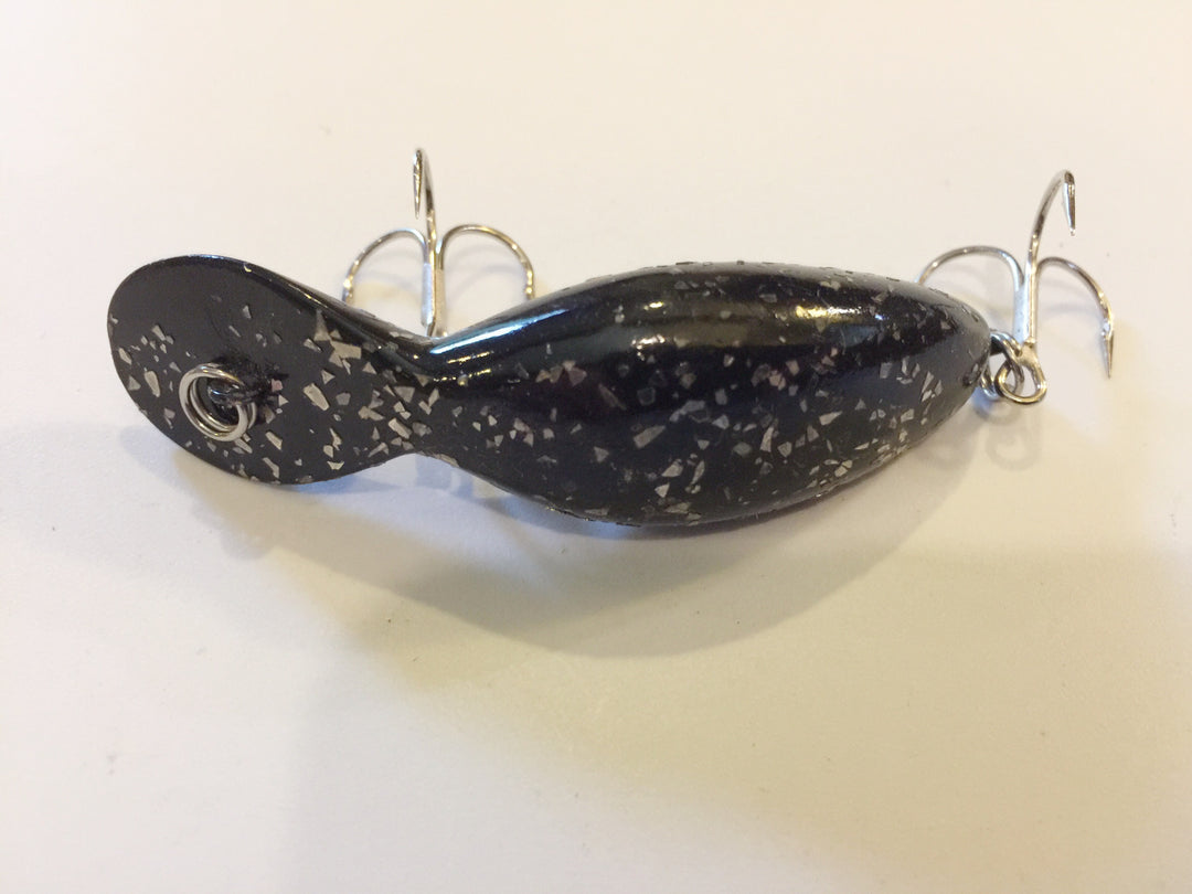 Heddon Tadpolly Clatter Tad Black Silver Glitter