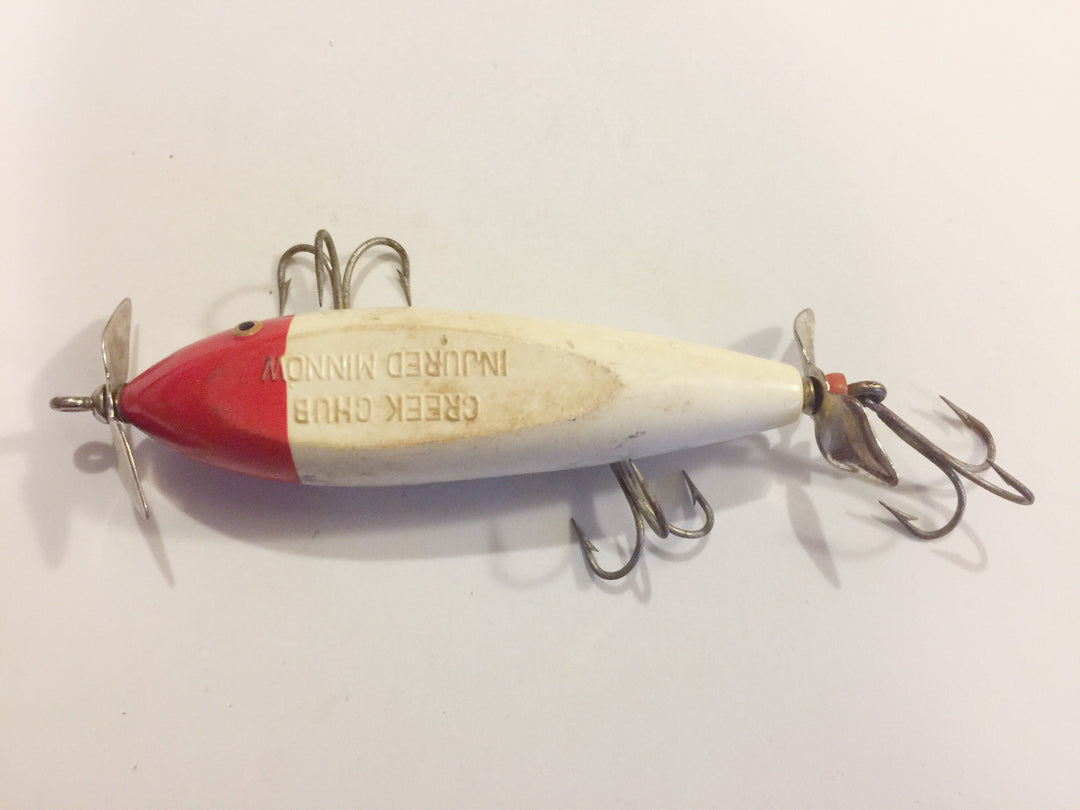 Creek Chub Injured Minnow 1500 Plastic Red White Color