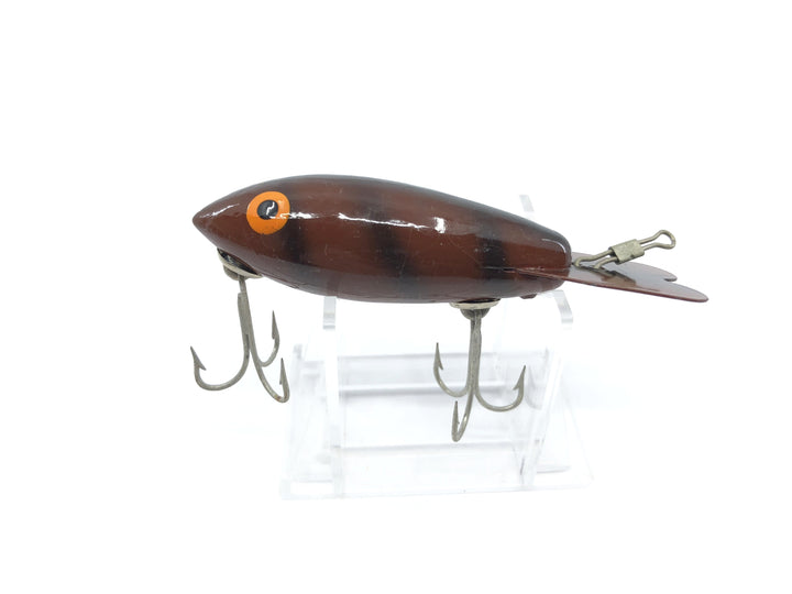 Vintage Wooden Bomber Brown with Black Ribs