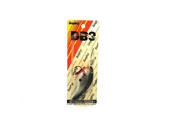 Bagley Diving B3 DB3-BS Black on Silver Foil Color New on Card Old Stock Florida Bait