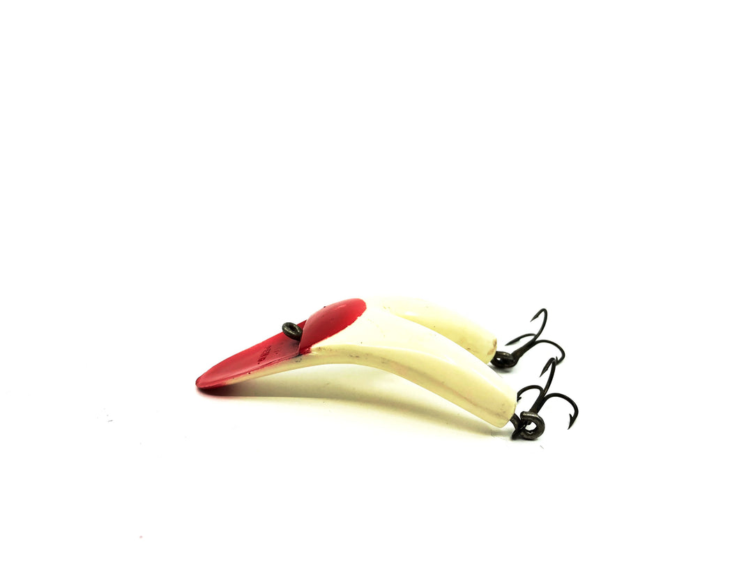 Vintage Split Fish Red Head White Body Color