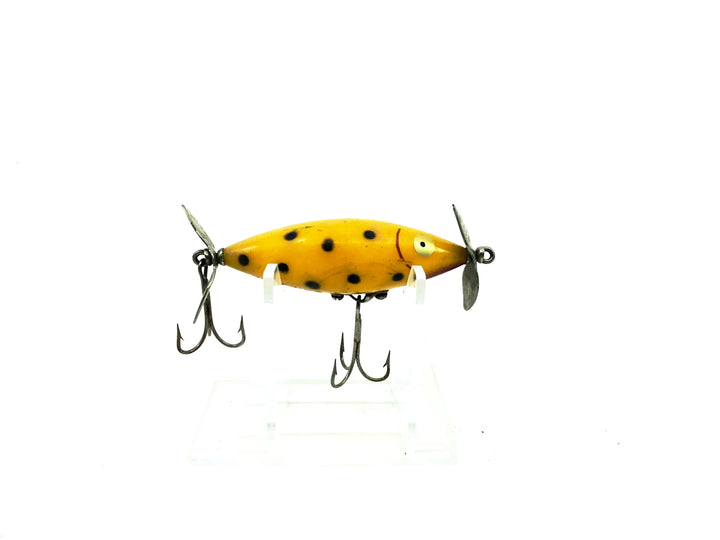 Tackle Industries Skip Jack Torpedo, Yellow Black Dots Color