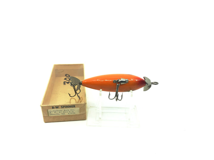 Humphrey Bait Co. B-W Spinner Orange Belly/Green Crackleback Color with Box