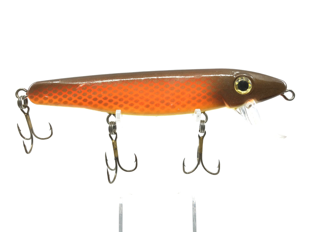 Bradrock Molly Bait Musky Lure 7 1/4"  Great Orange Scale Color