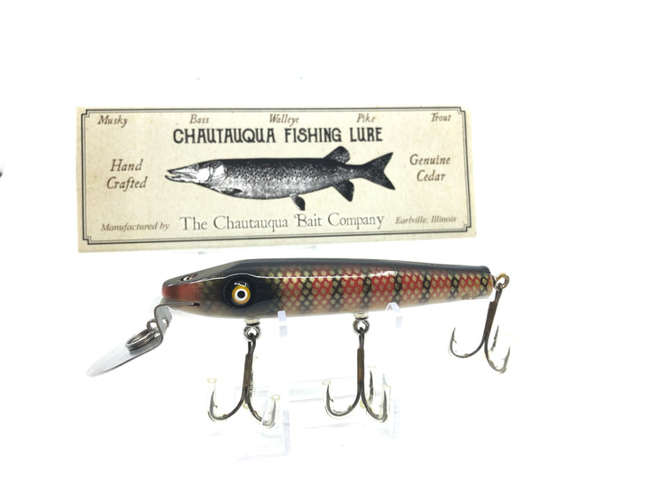 Chautauqua Piko Plug Red Perch Color Discontinued 2017 DEEP Model