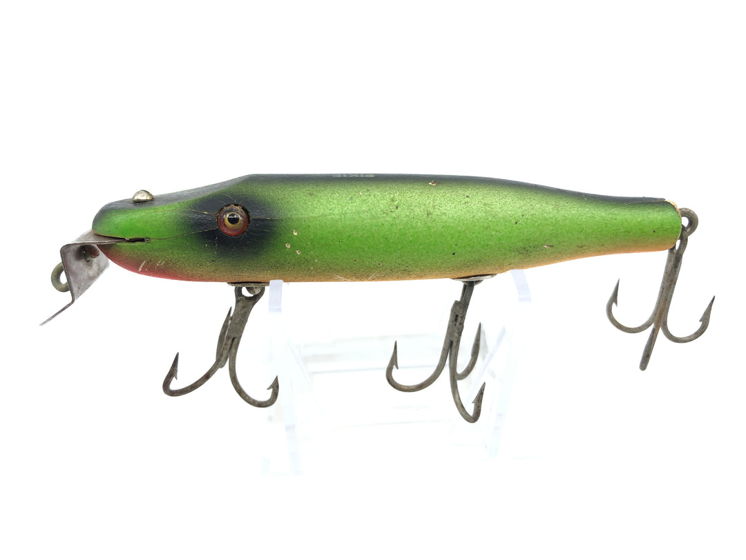 Creek Chub 700 Pikie Minnow Fire Plug Color 732 Glass Eyes Wooden Lure