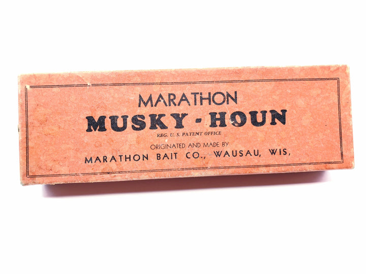 Marathon Musky Houn with Box Marathon Bait Co Wausau, Wisconsin