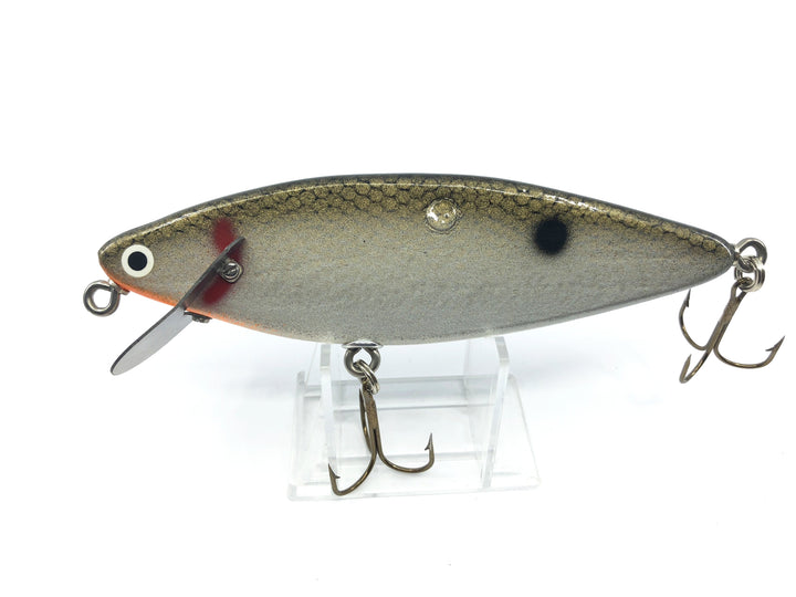 Vintage Hellraiser Psycho Path Musky Lure 6" Black Scale Shad Color