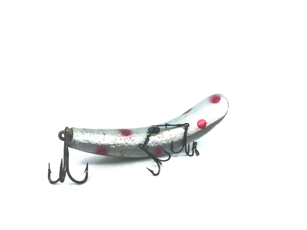 Vintage Helin Flatfish U20 SPF Silver Fluorescent Red Spots