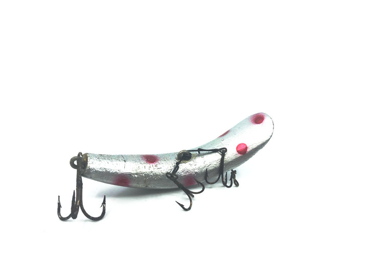 Vintage Helin Flatfish U20 SPF Silver Fluorescent Red Spots