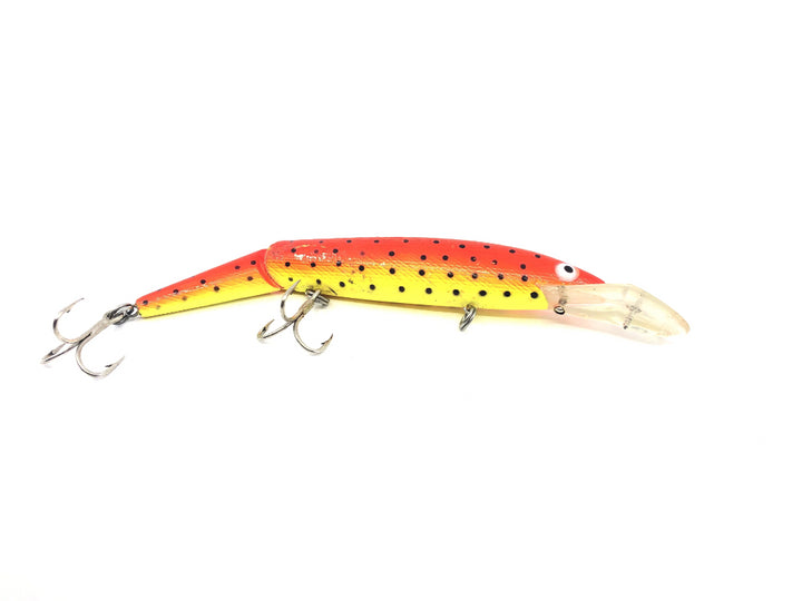 Rebel FTJ30SS Jointed Fastrac Minnow Salmon Color Red and Yellow