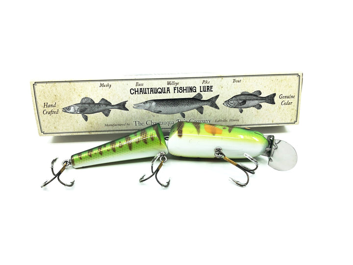 Jointed Chautauqua 8" Minnow Musky Yellow Perch Color