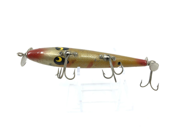 Smithwick Devil's Horse Gold with Red Ribs Wooden Lure