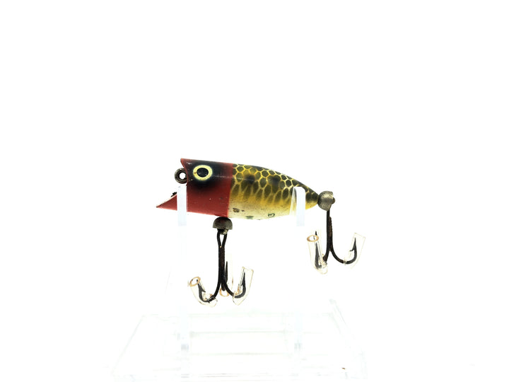 Heddon Tiny Lucky 13 JRH Frog Scale, Red Head Color