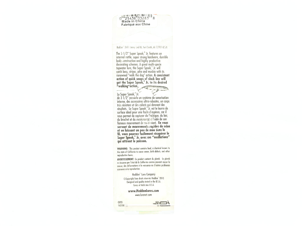 Heddon Saltwater Super Spook Jr Chartreuse Color