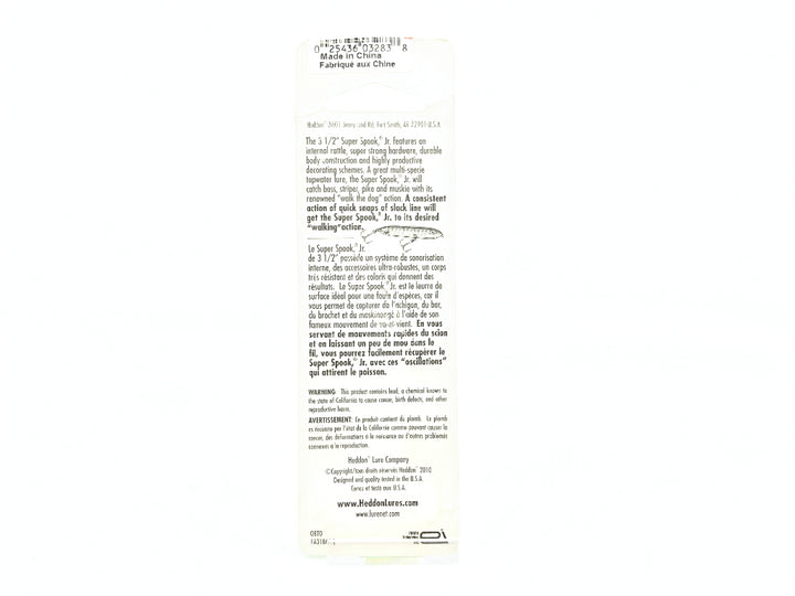 Heddon Saltwater Super Spook Jr Chartreuse Color