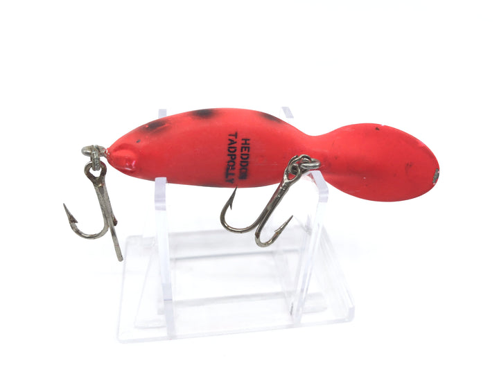 Heddon Tadpolly Spook Fluorescent Red with Black Dots