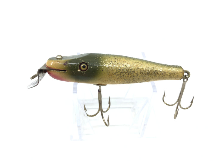 Creek Chub Baby Pikie Glass Eyes Wooden Lure Silver Flash Color 918