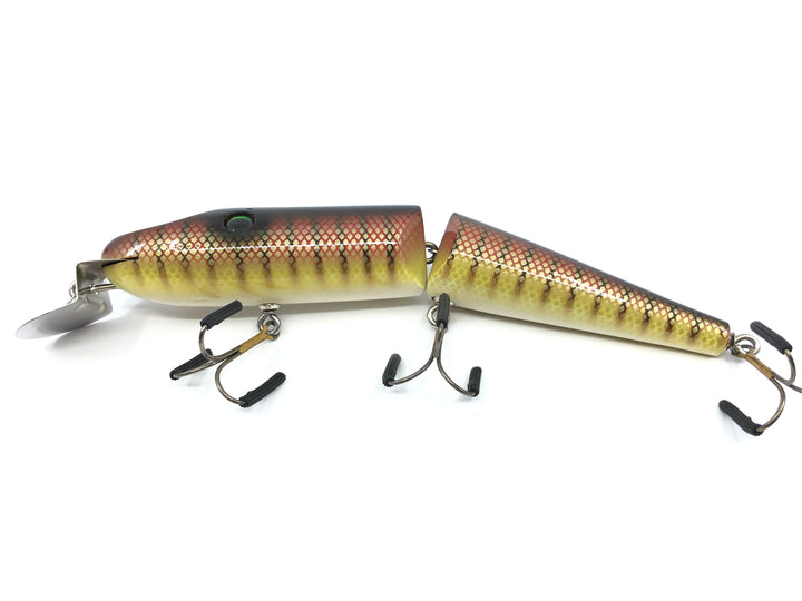 Chautauqua Jointed Magnum Piko 8" Musky Lure Red Perch Color Special Order