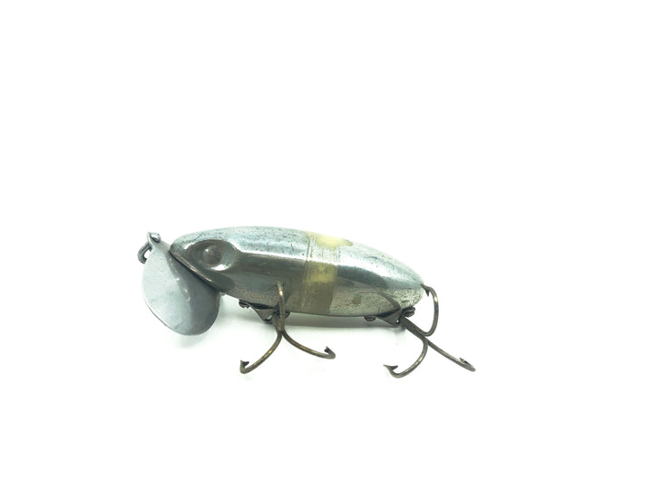 Arbogast Jitterbug Chrome #105 Color, Flat-Eyed Model