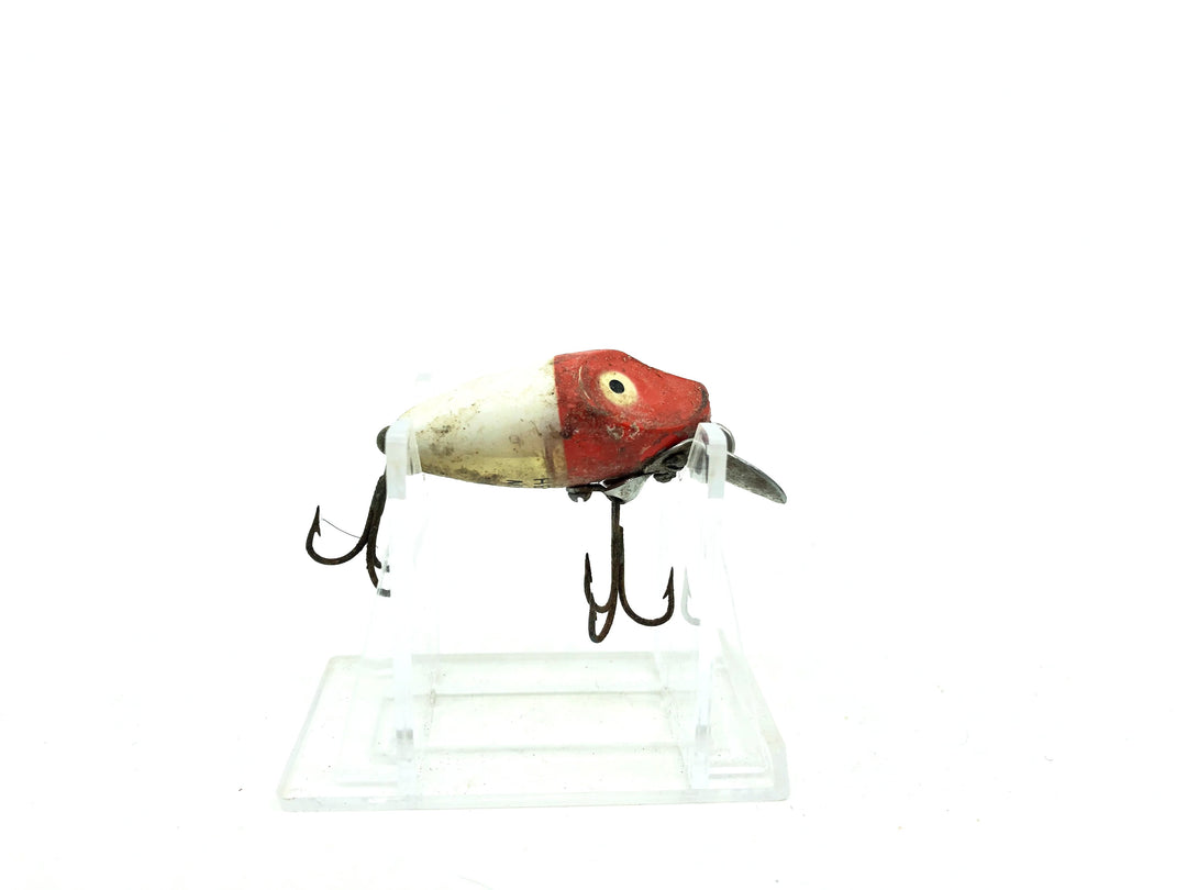 Heddon Midgit Digit River Runt Spook 9020 RH Red Head White Color