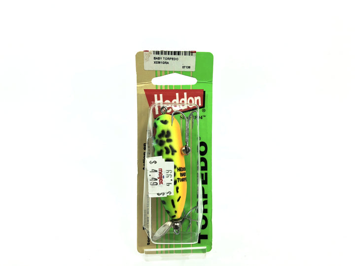 Heddon Baby Torpedo GRA Green Crawdad Color New on Card