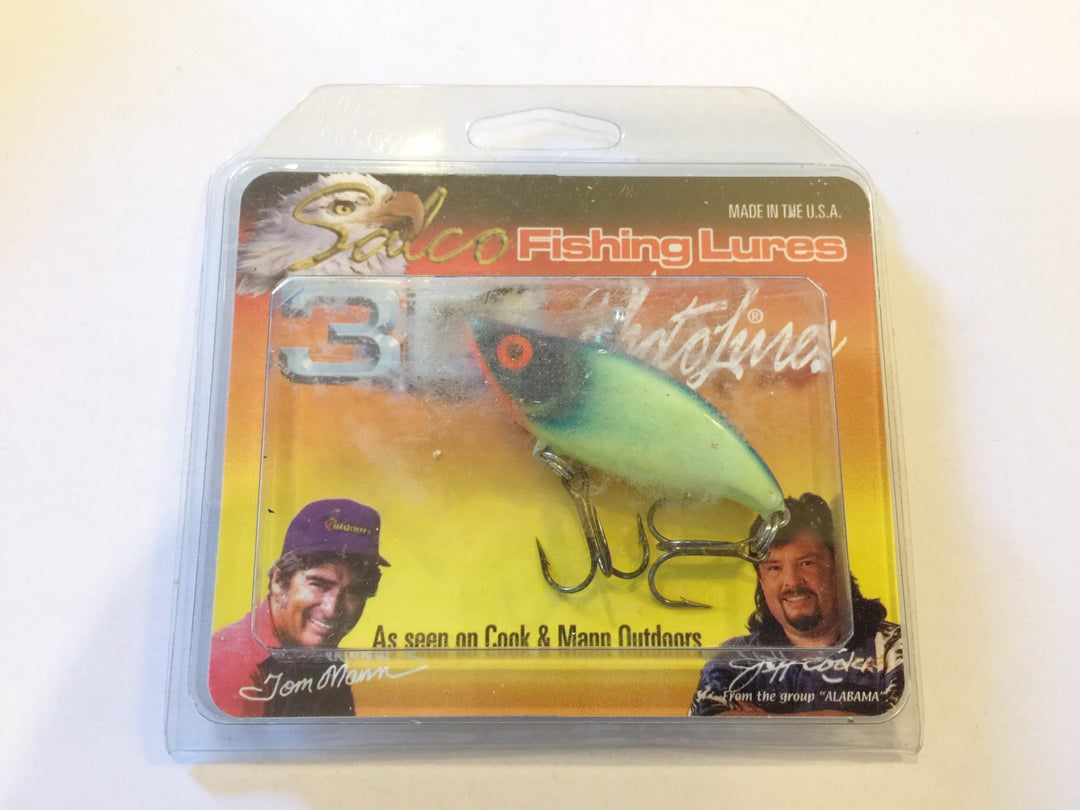 Tom Mann Salco 3D Photolures NOC Yellow Green lure