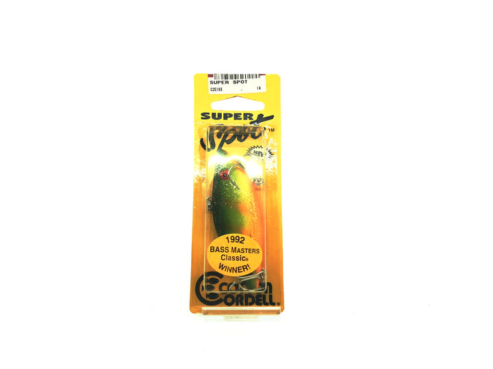 Cotton Cordell Super Spot 1992 Bass Master Edition G-Fleck Perch Color with Card