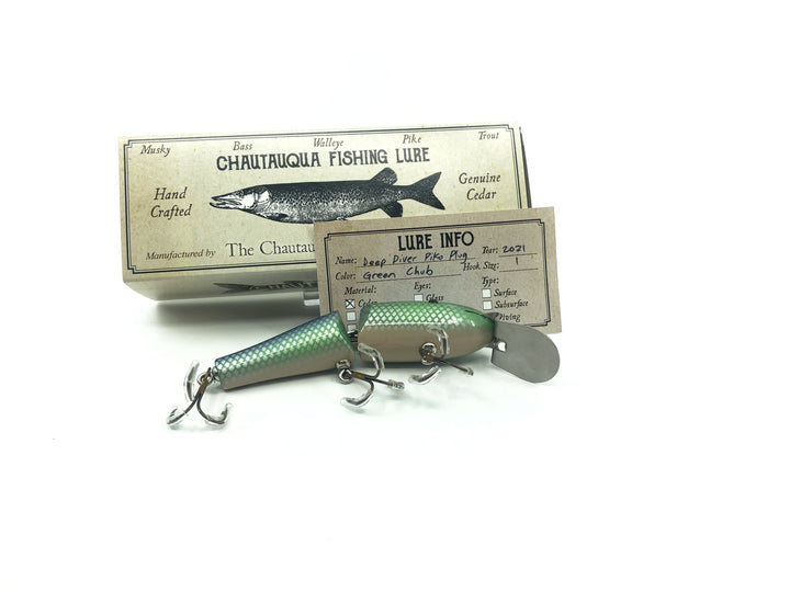 Chautauqua Jointed Deep Diver Piko Plug Green Chub Color