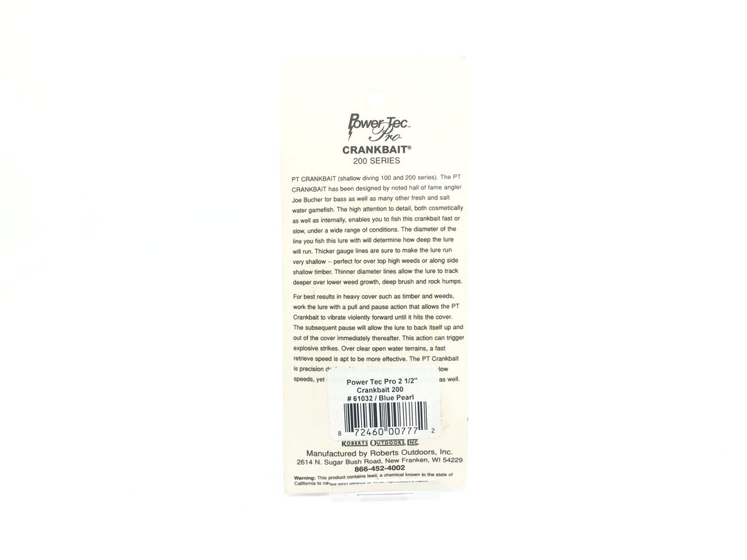 Joe Bucher Power Tec 200 Series Blue Pearl Color