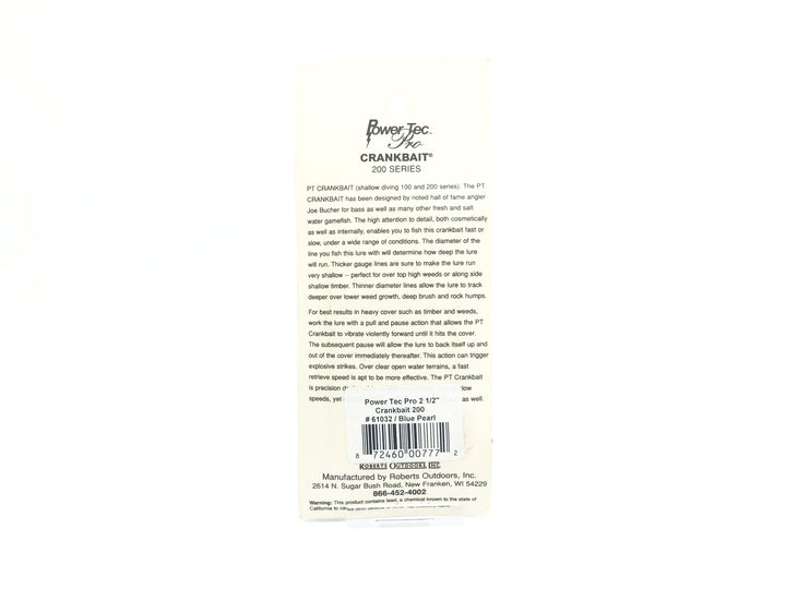 Joe Bucher Power Tec 200 Series Blue Pearl Color